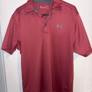 Under Armour Men's Maroon Polo Shirt